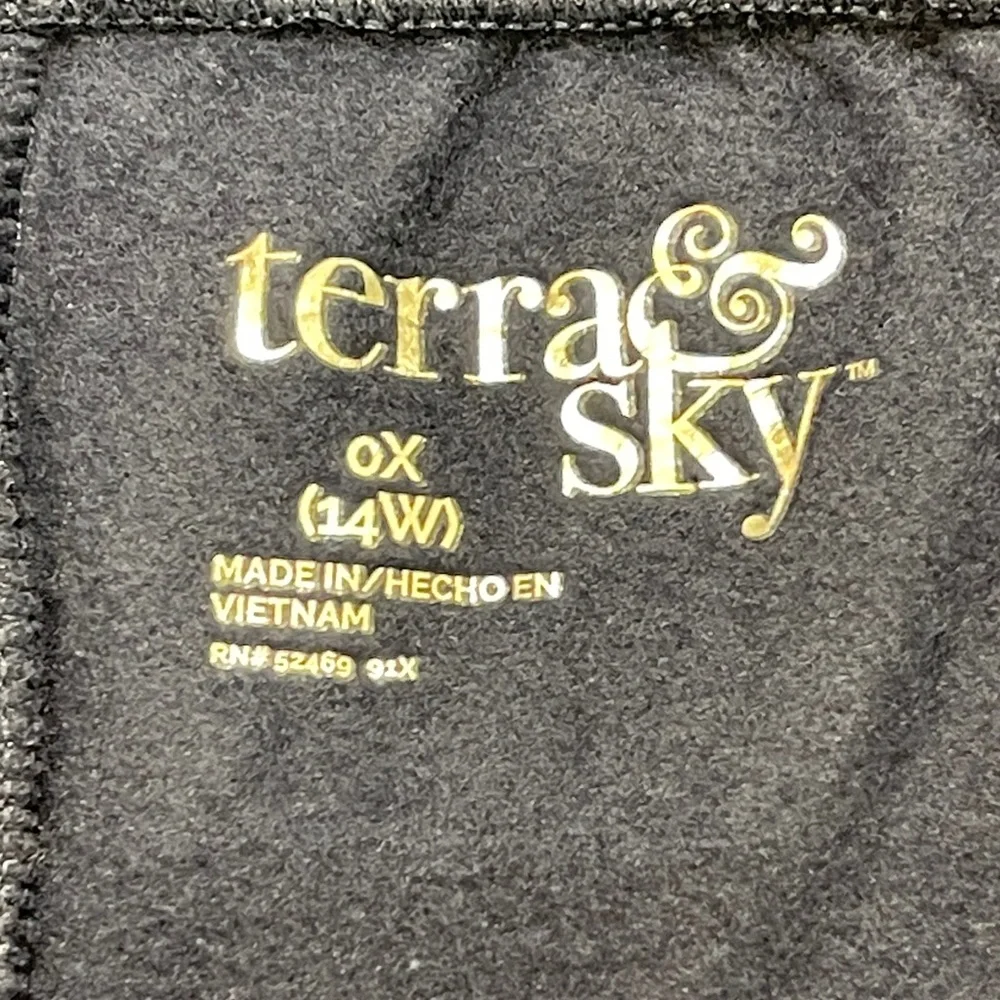 Terra & Sky WOMENS SIZE 0X 14W BLUE SWEAT  Pants PULL ON ELASTIC WAISTBAND